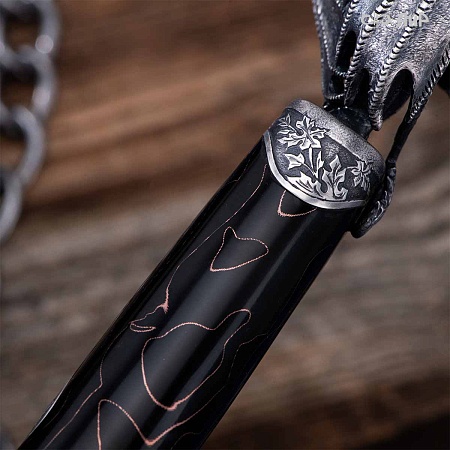  Авторский кинжал Лёд и Пламя № 39223 - мастера Златоуста