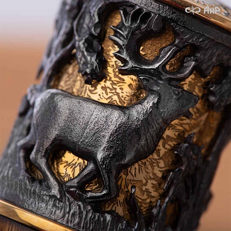  Авторский охотничий кинжал Русский лес № 39243 - мастера Златоуста