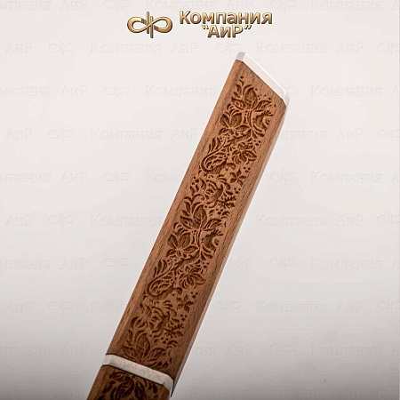  Авторский офисный нож "Ю-Урал" (бук, ZDI-1016) - мастера Златоуста