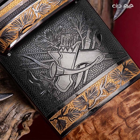  Авторский охотничий кинжал Русский лес № 39185 - мастера Златоуста