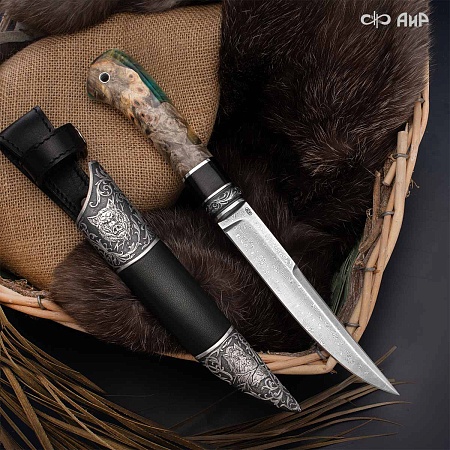  Нож Финка-5 ручной работы № 38690 - мастера Златоуста