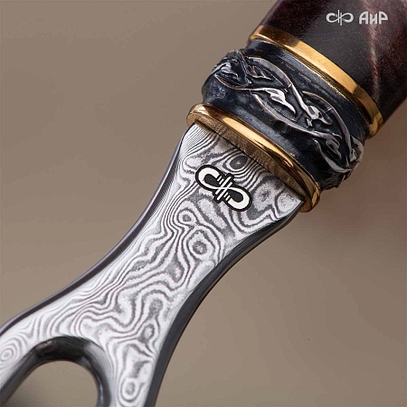  Гарнитур охотничий Великаны леса, с хиршфангером № 39207 - мастера Златоуста