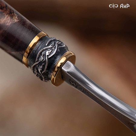  Гарнитур охотничий Великаны леса, с хиршфангером № 39207 - мастера Златоуста