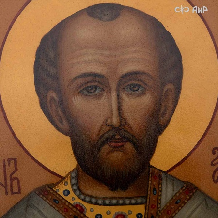 Икона в окладе Святитель Иоанн Златоуст (ручная работа) № 39327 - мастера Златоуста