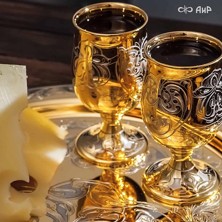 Коньячный набор Теплая компания ручной работы № 1903 - мастера Златоуста