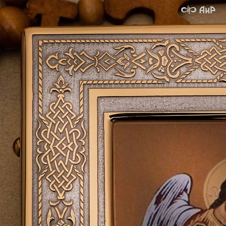 Икона Божией Матери в окладе "Нерушимая стена" (ручная работа) № 37775 - мастера Златоуста