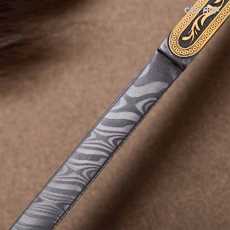  Черноморский ятаган Лаз-Бичак ручной работы № 39244 - от мастеров Златоуста