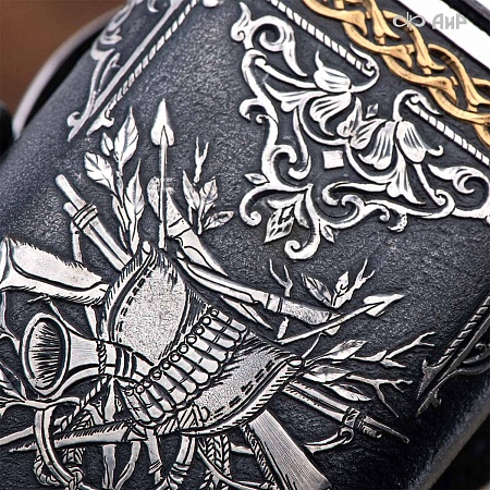  Гарнитур охотничий Великаны леса, с хиршфангером № 39207 - мастера Златоуста