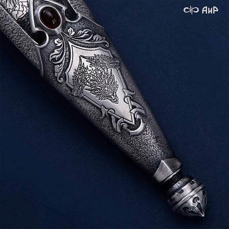  Авторский кинжал Лёд и Пламя № 39223 - мастера Златоуста