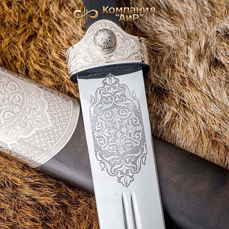 Кинжал "Кавказский" ручной работы № 35517 - от мастеров Златоуста