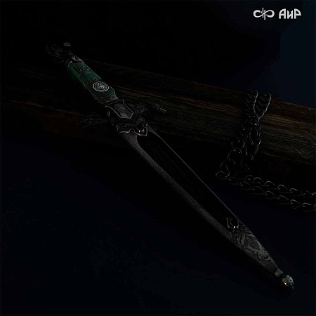  Авторский кинжал Лёд и Пламя № 39223 - мастера Златоуста