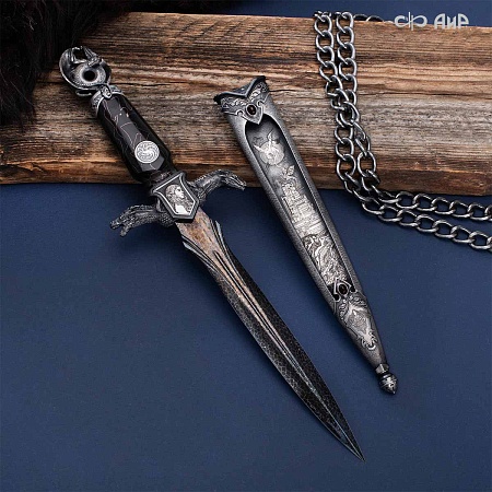  Авторский кинжал Лёд и Пламя № 39223 - мастера Златоуста