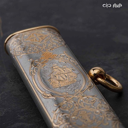 Авторский морской палаш Флотилия № 37196 - мастера Златоуста