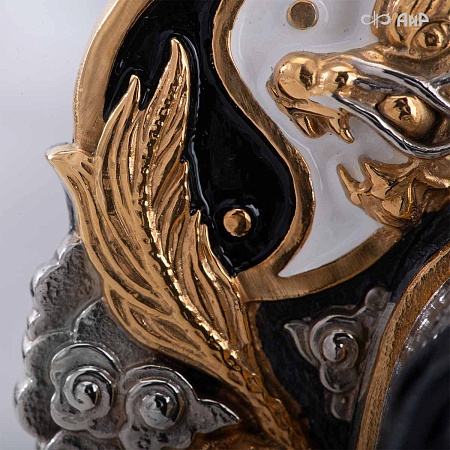  Авторская катана Золотой дракон № 39201 - от мастеров Златоуста