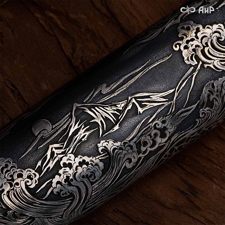 Нож "Лиса" ручной работы № 38368 - мастера Златоуста