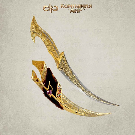 Авторский кинжал "Валькирия" № 1443 - мастера Златоуста