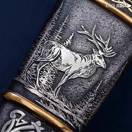  Гарнитур охотничий Царская охота № 39191 - мастера Златоуста