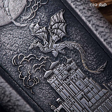  Авторский кинжал Лёд и Пламя № 39223 - мастера Златоуста