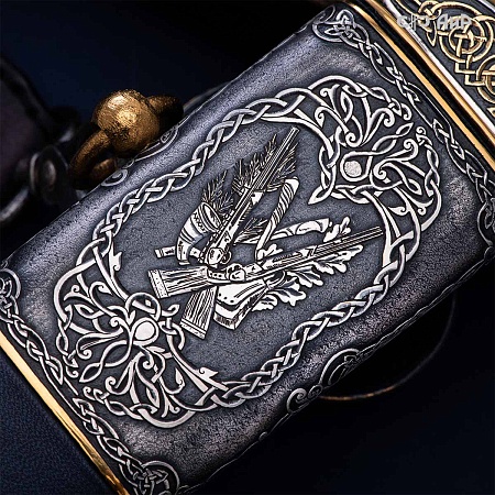  Гарнитур охотничий Царская охота № 39191 - мастера Златоуста