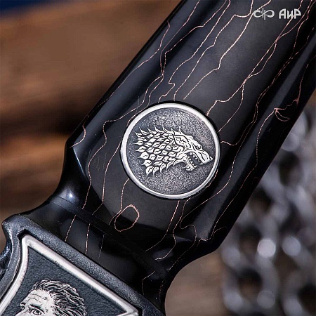  Авторский кинжал Лёд и Пламя № 39223 - мастера Златоуста