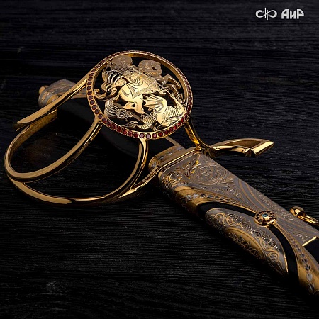 Авторская сабля Георгий Победоносец № 36115 - мастера Златоуста