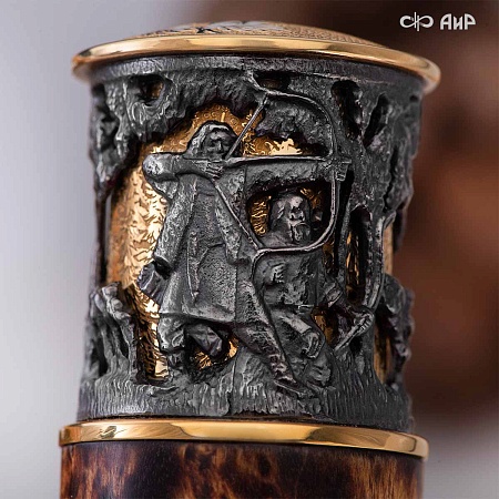  Авторский охотничий кинжал Русский лес № 39243 - мастера Златоуста