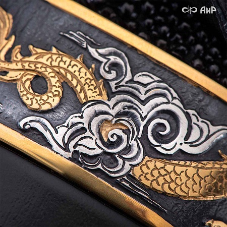  Танто Небесный дракон ручной работы № 39218 - мастера Златоуста