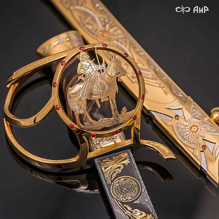 Авторская сабля Казахстан № 33445 - мастера Златоуста