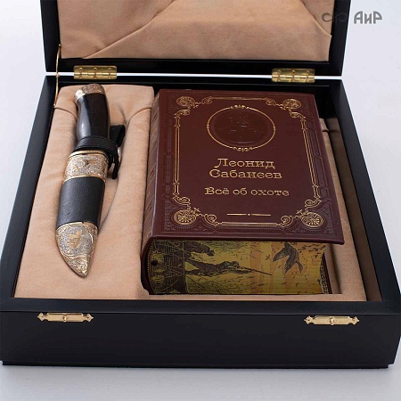  Набор с ножом Все об охоте № 38909 - мастера Златоуста