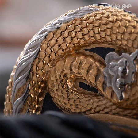  Авторская катана Золотой дракон № 39201 - от мастеров Златоуста