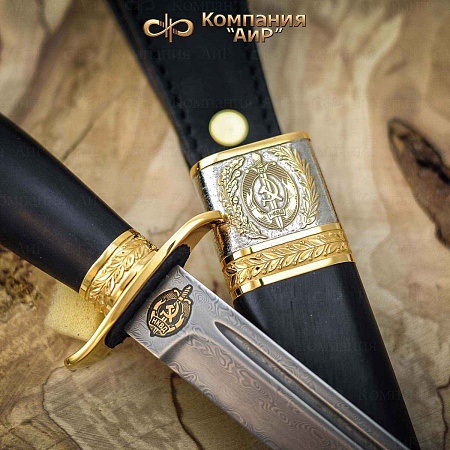  Нож "Финка-2 НКВД" ручной работы (ZDI-1016, комбинированные ножны, скрим) - мастера Златоуста