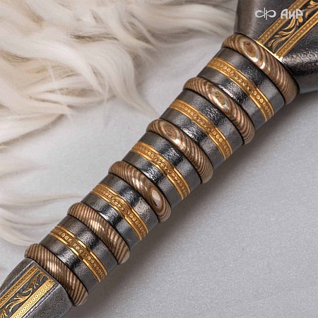 Черноморский ятаган Лаз-Бичак ручной работы № 36918 - от мастеров Златоуста