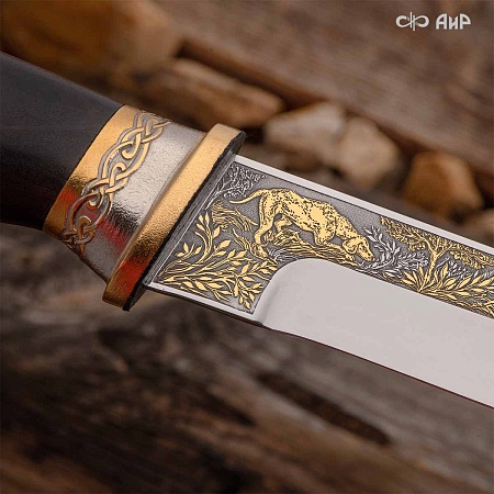 Нож "Бекас" ручной работы № 37533 - мастера Златоуста
