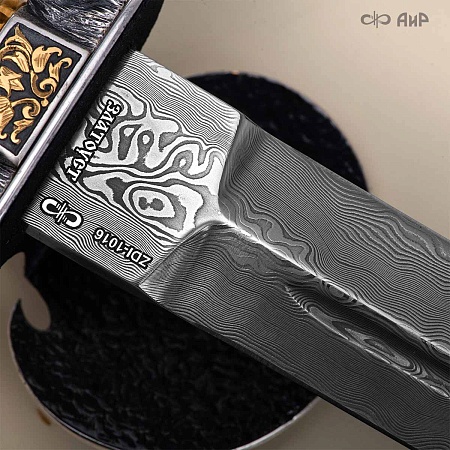  Гарнитур охотничий Великаны леса, с хиршфангером № 39207 - мастера Златоуста