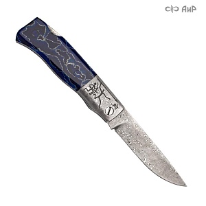Авторский складной нож "Ледниковый период" № 38452 - мастера Златоуста