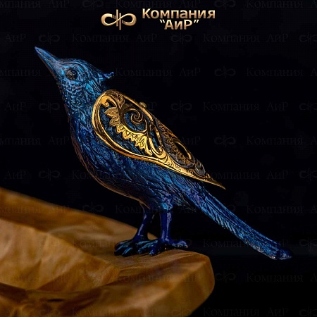 Авторская композиция "Синяя птица" № 36187 - мастера Златоуста