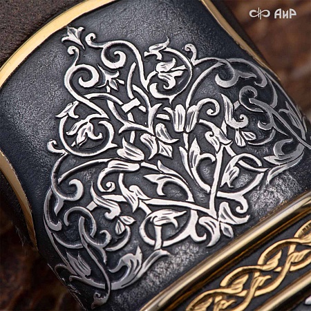  Гарнитур охотничий Великаны леса, с хиршфангером № 39207 - мастера Златоуста