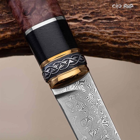  Гарнитур охотничий Великаны леса, с хиршфангером № 39207 - мастера Златоуста