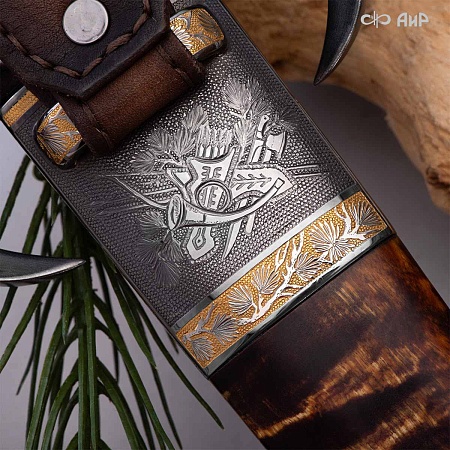  Авторский охотничий кинжал Русский лес № 39243 - мастера Златоуста