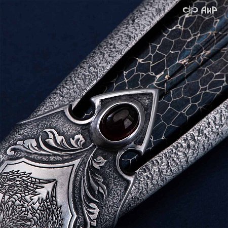  Авторский кинжал Лёд и Пламя № 39223 - мастера Златоуста
