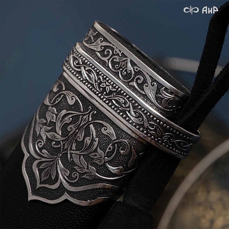 Кинжал Бебут Клык с малым ножом ручной работы № 37478 - от мастеров Златоуста