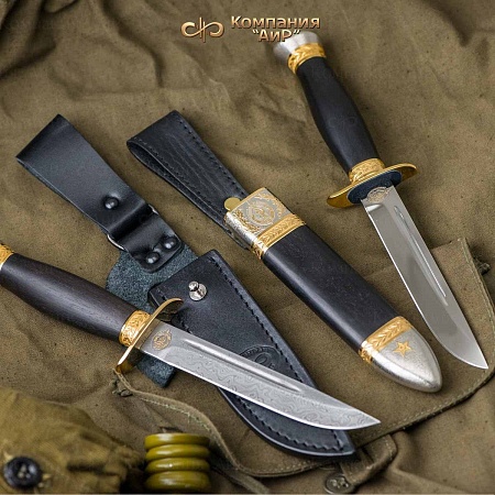  Нож "Финка-2 НКВД" ручной работы (комбинированные ножны) - мастера Златоуста