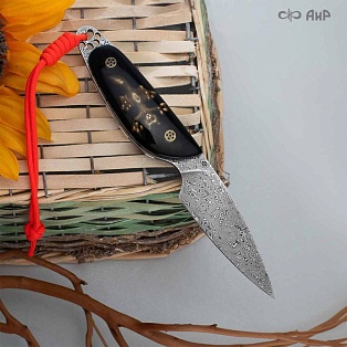 Авторский нож Котэ, ZDI-1016, узор дикий - мастера Златоуста