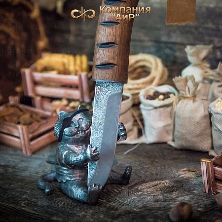  Авторский нож "Сосиска" из дамасской стали ZDI-1016 - мастера Златоуста