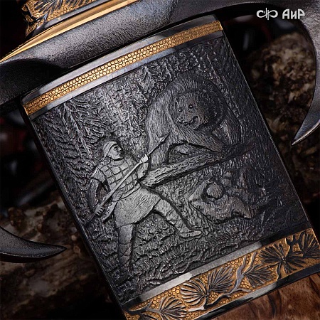  Авторский охотничий кинжал Русский лес № 39185 - мастера Златоуста