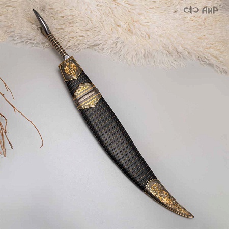 Черноморский ятаган Лаз-Бичак ручной работы № 36689 - от мастеров Златоуста