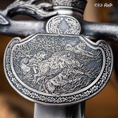 Авторский кинжал Хиршфангер № 37142 - мастера Златоуста