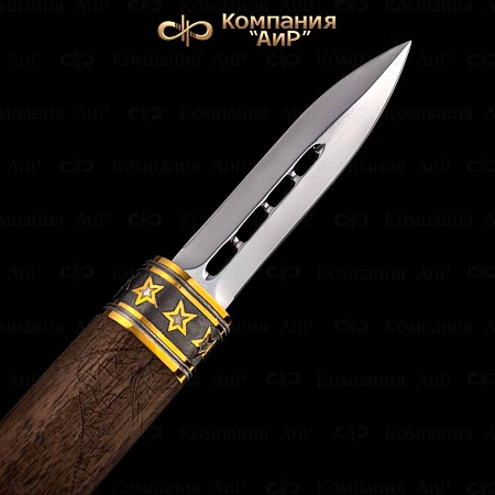 Авторский нож "Сигара" из дамасской стали ZDI-1016 - мастера Златоуста