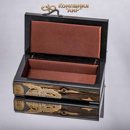Авторская шкатулка "Тайны окаменелого дерева" № 36483 - мастера Златоуста
