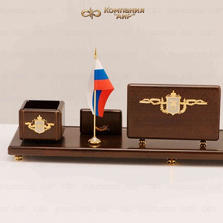 Письменный набор "Генеральский" ручной работы № 21328 - мастера Златоуста